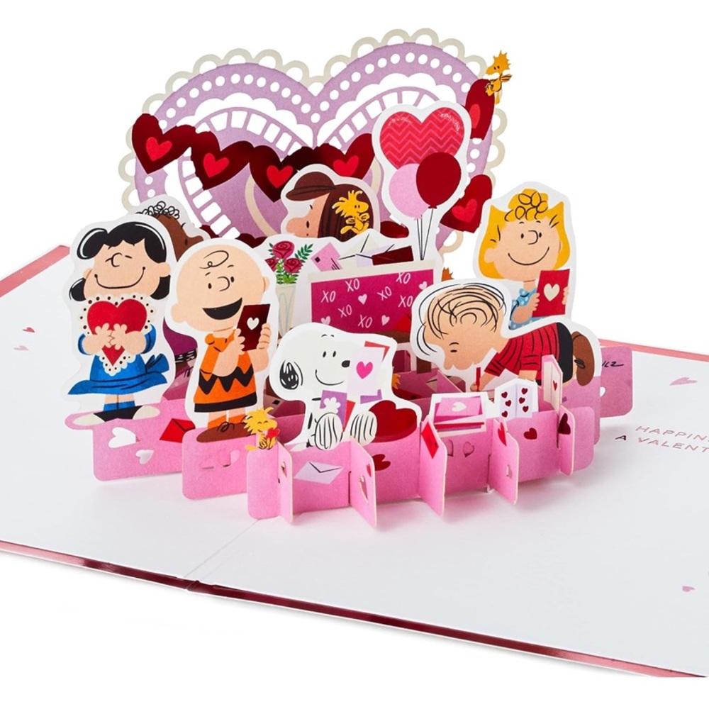 Hallmark Signature Paper Wonder Valentine’s Day Card | Pop Up | Peanuts Gang
